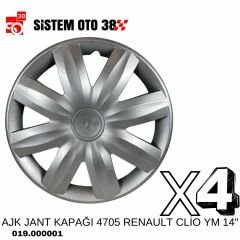 AJK JANT KAPAĞI 4705 RENAULT CLİO YM 14'' |  | JANT KAPAKLARI