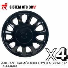 AJK JANT KAPAĞI 4800 TOYOTA SİYAH 14'' |  | JANT KAPAKLARI