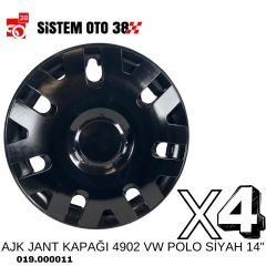 AJK JANT KAPAĞI 4902 VW POLO SİYAH 14'' |  | JANT KAPAKLARI