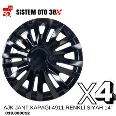 AJK JANT KAPAĞI 4911 RENKLİ SİYAH 14'' |  | JANT KAPAKLARI