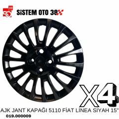 AJK JANT KAPAĞI 5110 FİAT LİNEA SİYAH 15'' |  | JANT KAPAKLARI