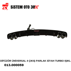 DİFÜZÖR ÜNİVERSAL 4 ÇIKIŞ PARLAK SİYAH TURBO IŞIKL |  | DİFÜZÖRLER