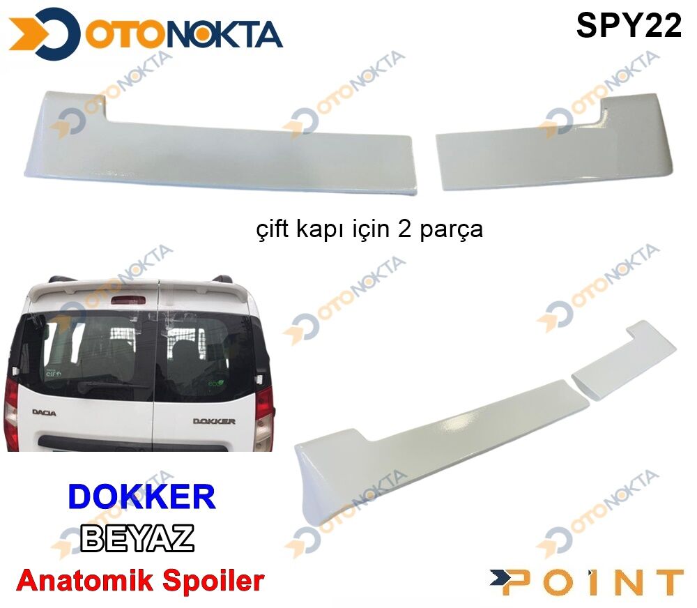 SPOYLER ANATOMIK ASTARLI TICARI DOKKER BEYAZ POINT