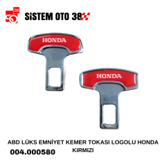 ABD LÜKS EMNİYET KEMER TOKASI LOGOLU HONDA KIRMIZI |  | ARAÇ İÇİ AKSESUARLAR