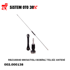 RBZ100040 MIKNATISLI BOBİNLİ TELSİZ ANTENİ |  | ANTENLER