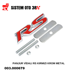 PANJUR VİDALI RS KIRMIZI KROM  METAL |  | ARAÇ DIŞI AKSESUARLAR