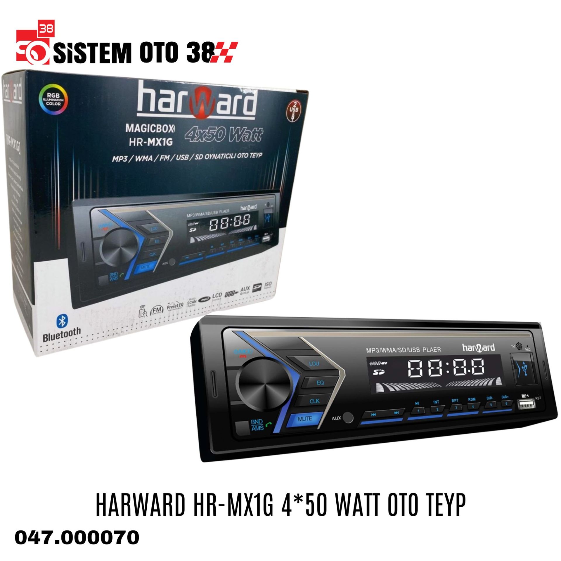 HARWARD HR-MX1G 4*50 WATT OTO TEYP |  | TEYPLER