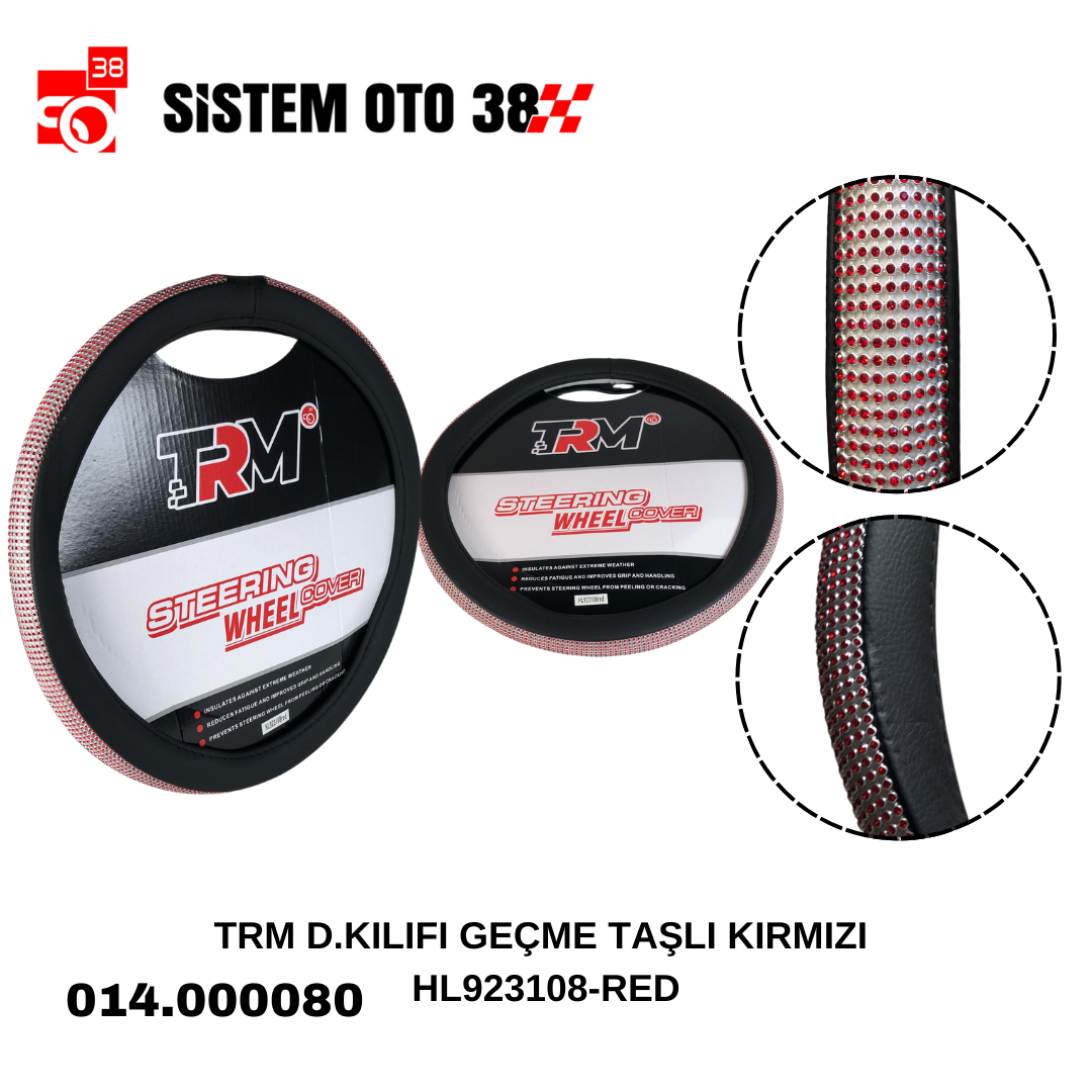 TRM D.KILIFI GEÇME TAŞLI KIRMIZI HL923108-RED |  | DİREKSİYON KILIFLARI