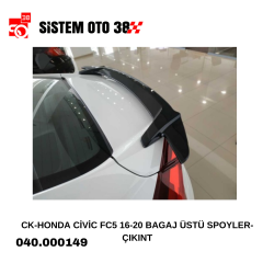 CK-HONDA CİVİC FC5 16-20 SPOYLER-ÇIKINTILI BEYAZ |  | SPOİLER GRUBU