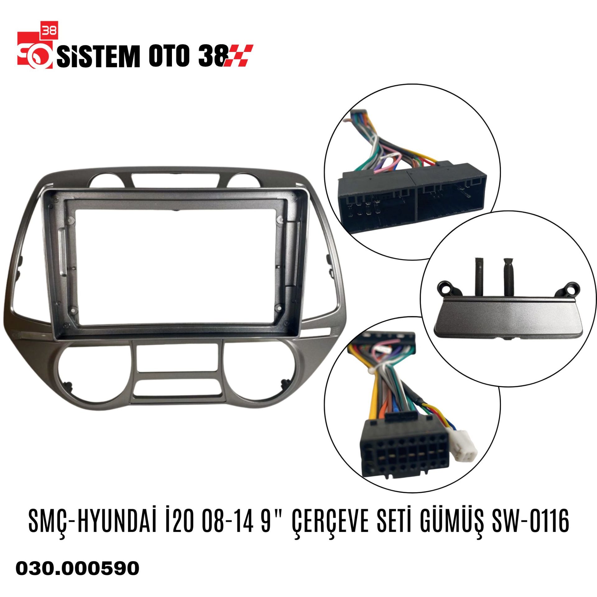 SMÇ-HYUNDAİ İ20 08-14 9'' ÇERÇEVE SETİ GMŞ SW-0116 |  | MULTİMEDYALAR
