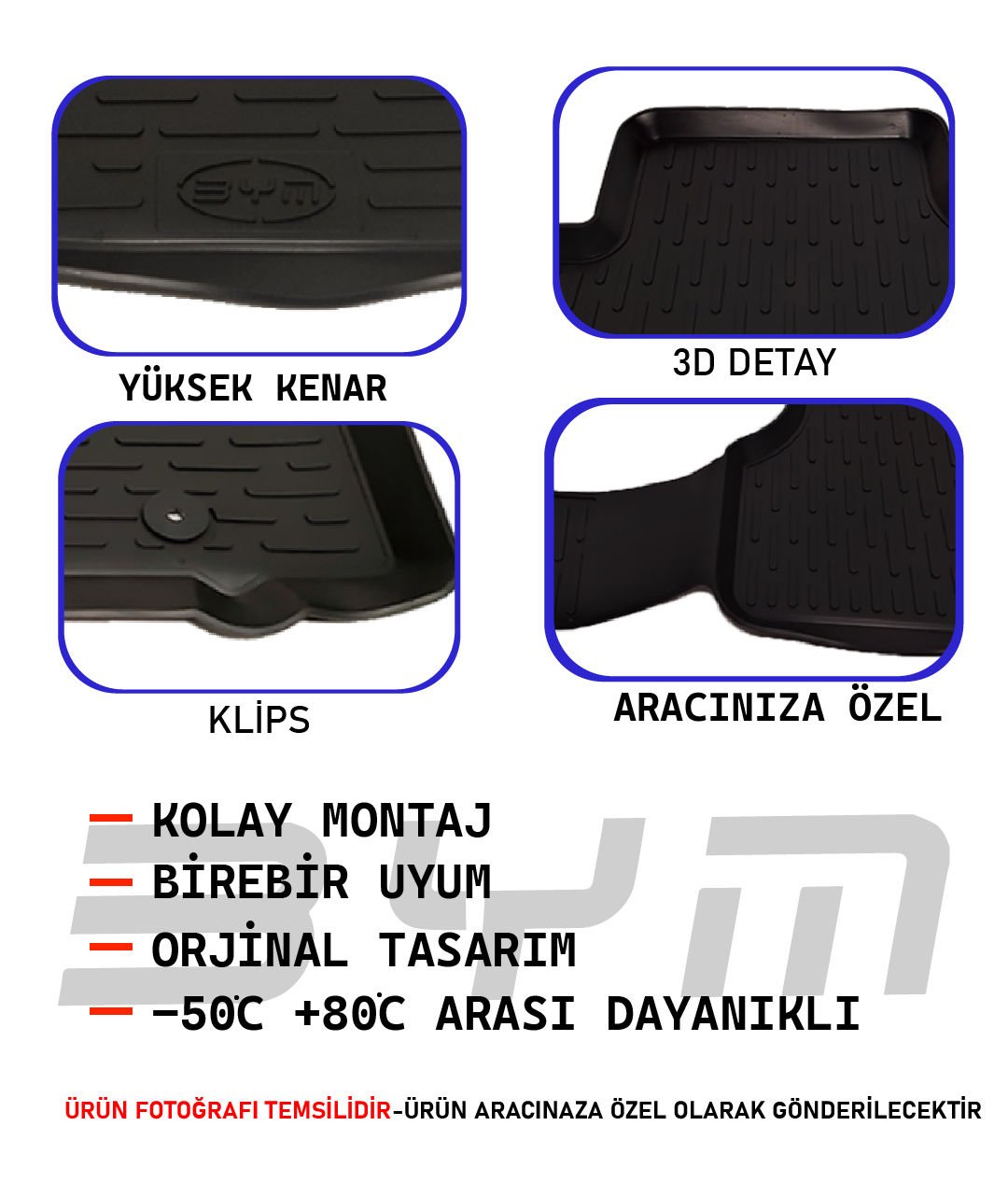 BYM3D-KIA CEED 19+ 3D HAVUZLU PASPAS SİYAH |  | 3D PASPASLAR