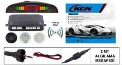 PARK SENSÖRÜ 4LÜ TÜRKÇE SESLİ GRİ | KGN
