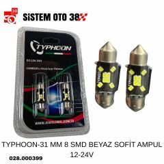 TYPHOON-31 MM 8 SMD BEYAZ SOFİT AMPUL 12-24V |  | LED AYDINLATMA GRUBU