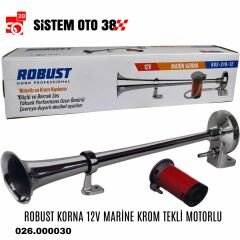 ROBUST KORNA 12V MARİNE KROM TEKLİ MOTORLU |  | KORNALAR