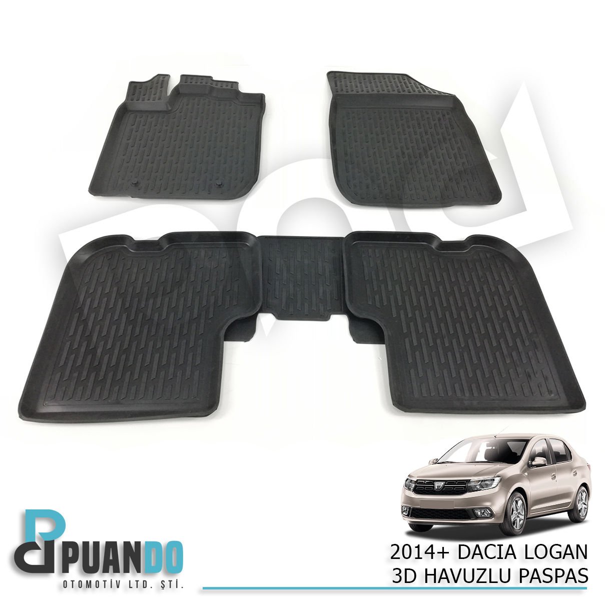 2014+ DACIA LOGAN 3D HAVUZLU PASPAS
