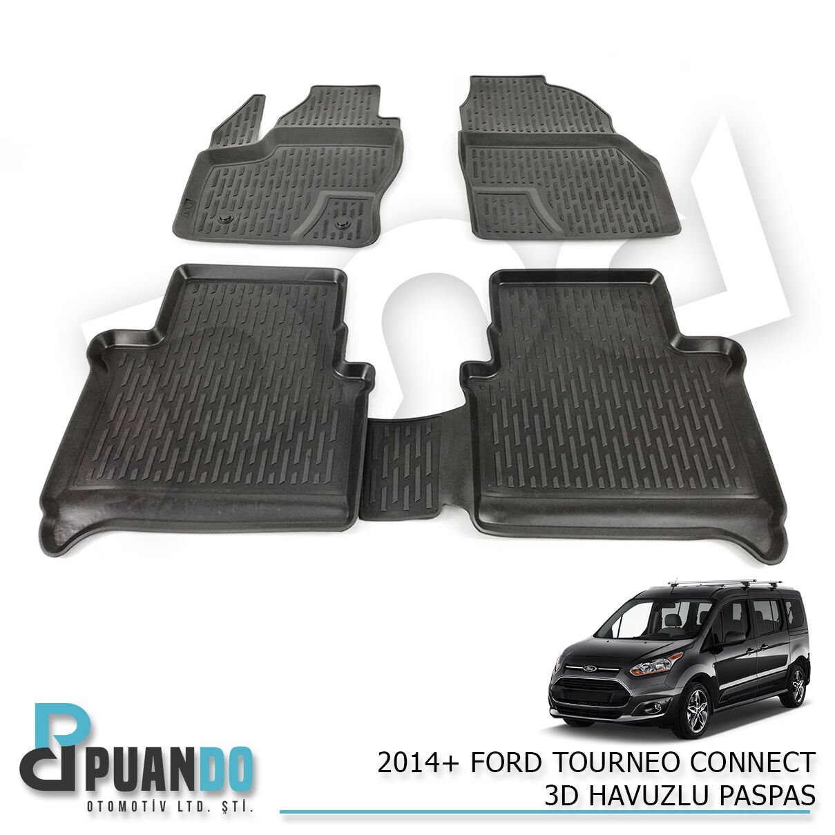 2014+ FORD TOURNEO CONNECT 3D HAVUZLU PASPAS
