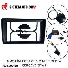 MMÇ-FİAT EGEA 2015 9'' MULTİMEDYA ÇERÇEVE SİYAH |  | MULTİMEDYALAR