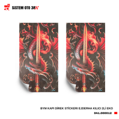 BYM KAPI DİREK STİCKERI EJDERHA KILICI 2Lİ EKO |  | STİCKER ÇEŞİTLERİ