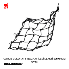 CARUB DEKORATİF BAGAJ FİLESİ ELASTİ 120X80CM SİYAH |  | ARAÇ DIŞI AKSESUARLAR