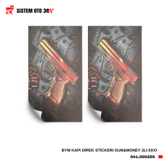 BYM KAPI DİREK STİCKERI GUN&MONEY 2Lİ EKO |  | STİCKER ÇEŞİTLERİ