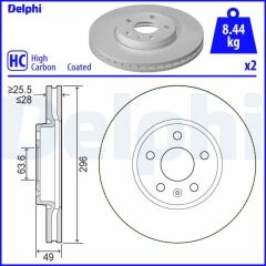Delphi Volvo S90 Ön Fren Disk Takımı (2016-2021)