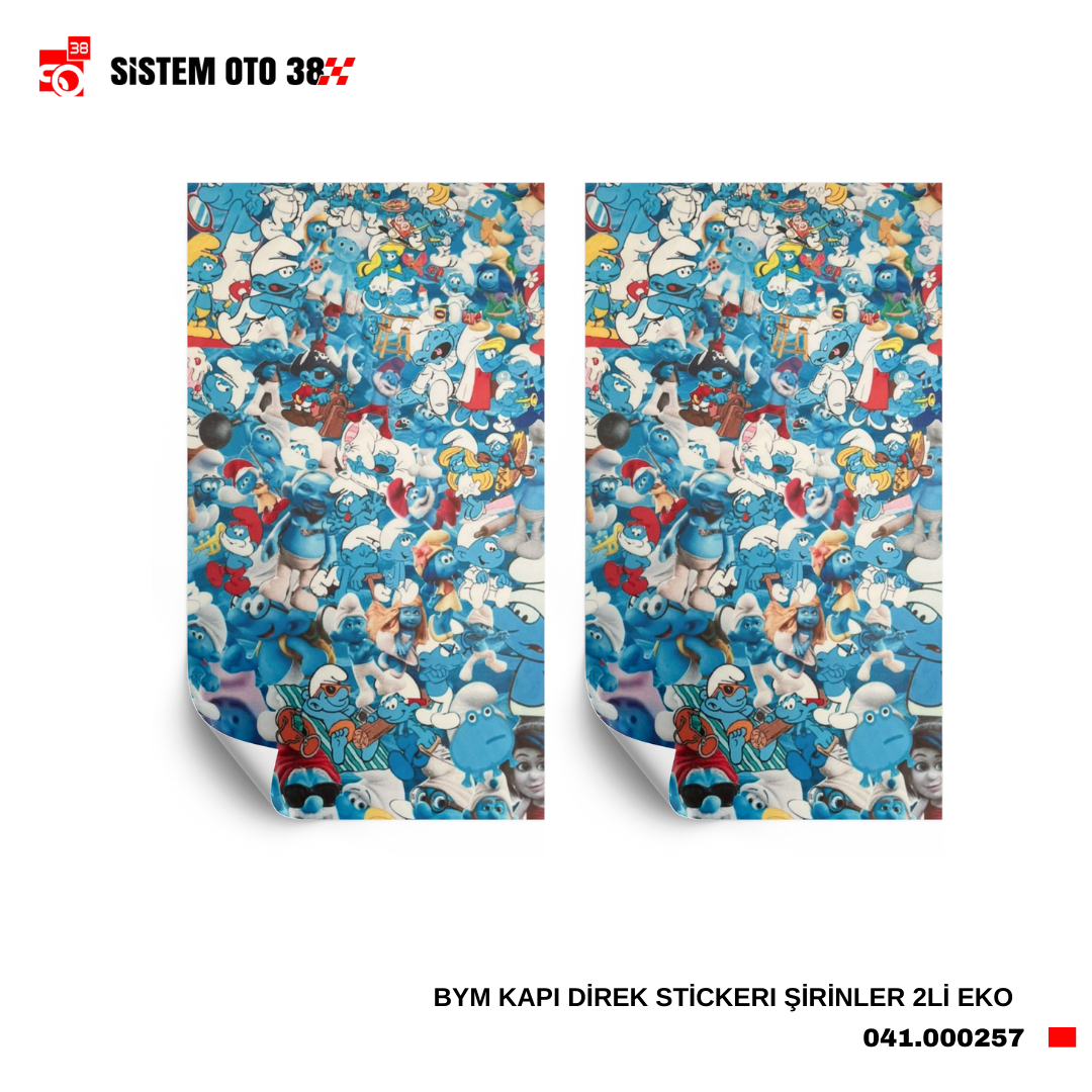 BYM KAPI DİREK STİCKERI ŞİRİNLER 2Lİ EKO |  | STİCKER ÇEŞİTLERİ