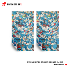 BYM KAPI DİREK STİCKERI ŞİRİNLER 2Lİ EKO |  | STİCKER ÇEŞİTLERİ