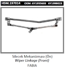 ÖN CAM SİLECEK MEKANİZMASI > FABIA  6Y1955603