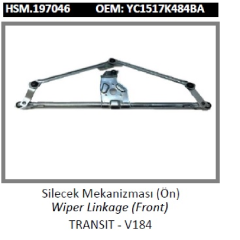ÖN CAM SİLECEK MEKANİZMASI > TRANSIT - V184  YC1517K484BA