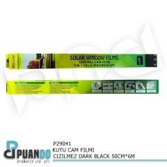 KUTU CAM FILMI CIZILMEZ DARK BLACK 50CM*6M