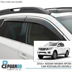 2016+ NISSAN NAVARA NP300 CAM RUZGARLIGI KROMLU