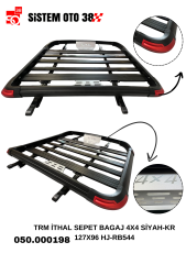 TRM İTHAL SEPET BAGAJ 4X4 SİYAH-KR 127X96 HJ-RB544 |  | YAN BASAMAK VE TAVAN BAR