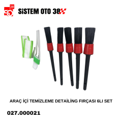 ARAÇ İÇİ TEMİZLEME DETAİLİNG FIRÇASI 6LI SET |  | KOZMETİK GRUBU