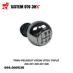 TRMV-PEUGEOT KROM VİTES TOPUZ 206-307-308-407-508 |  | ARAÇ İÇİ AKSESUARLAR