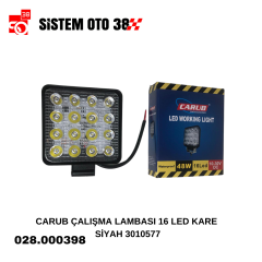 CARUB ÇALIŞMA LAMBASI 16 LED KARE SİYAH 3010577 |  | LED AYDINLATMA GRUBU