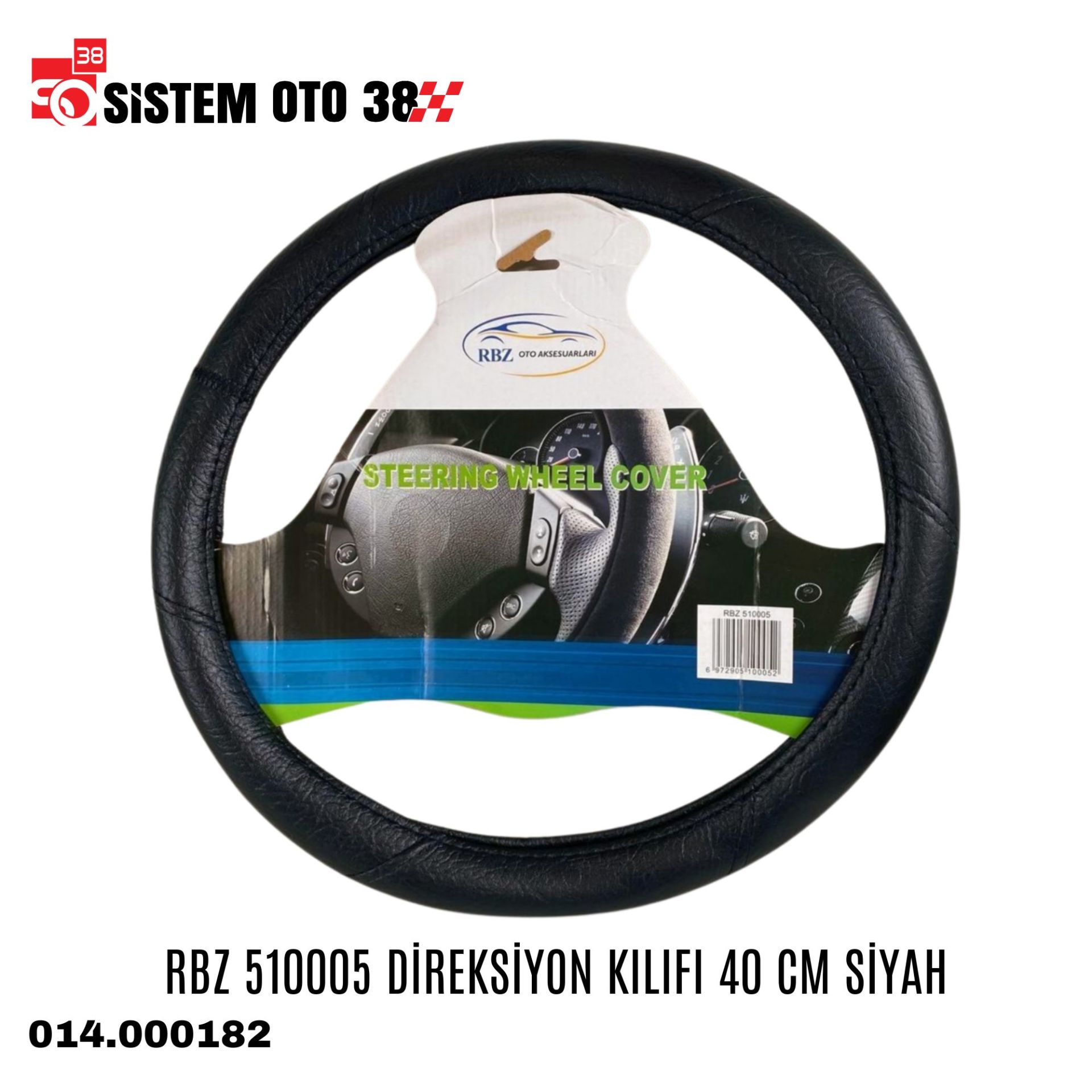 RBZ 510005 DİREKSİYON KILIFI 40 CM SİYAH |  | DİREKSİYON KILIFLARI