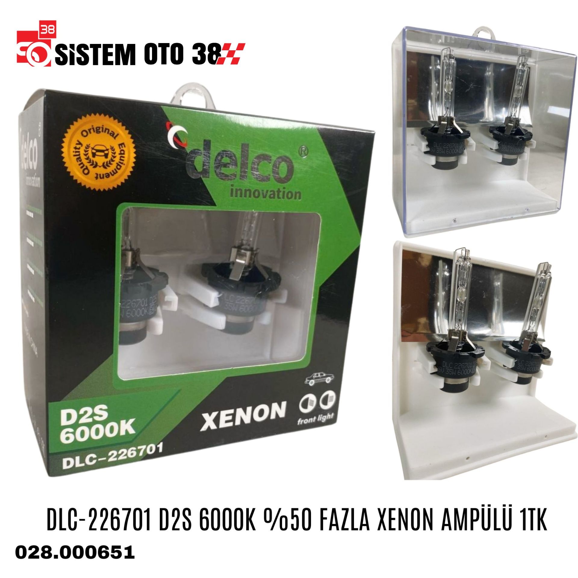 DLC-226701 D2S 6000K %50 FAZLA XENON AMPÜLÜ 1TK |  | LED AYDINLATMA GRUBU