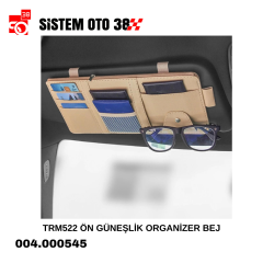 TRM522 ÖN GÜNEŞLİK ORGANİZER BEJ |  | ARAÇ İÇİ AKSESUARLAR