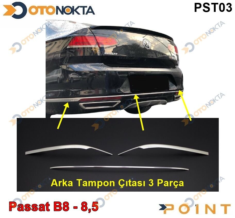 ARKA TAMPON CITASI PASSAT B8 - B8,5 3 PARCA YERLI