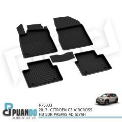 2017- CITROËN C3 AIRCROSS HB 5KP PASPAS 4D SIYAH