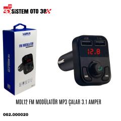 MDL12 FM MODÜLATÖR MP3 ÇALAR 3.1 AMPER |  | FM MODÜLATÖRLER