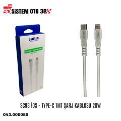 SC93 İOS - TYPE-C 1MT ŞARJ KABLOSU 20W |  | ŞARJ ALETİ VE AUX KABLO