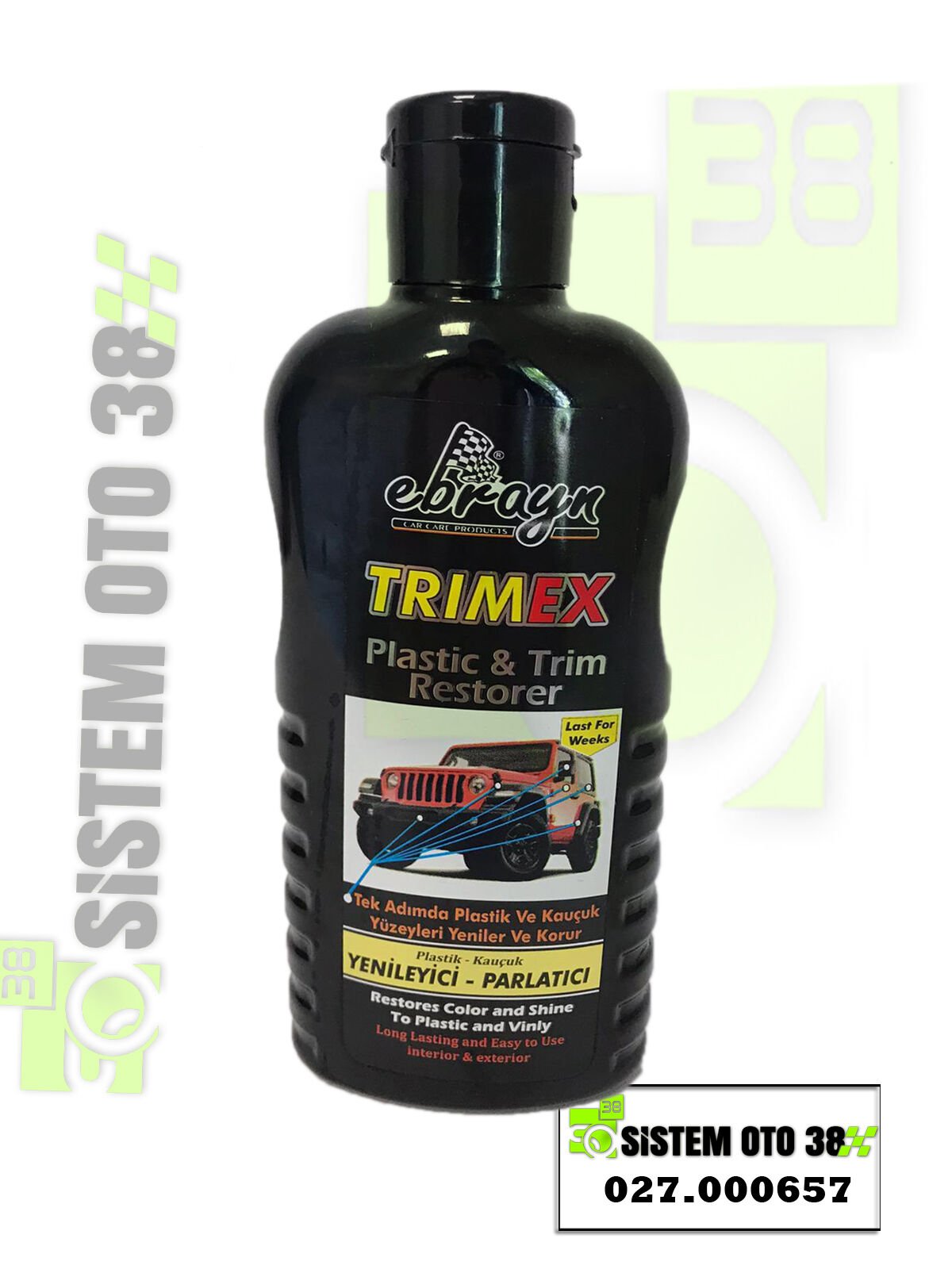 EBRAYN TRİMEX PLASTİK KAUÇUK YENİLEYİCİ PARLATICI |  | KOZMETİK GRUBU