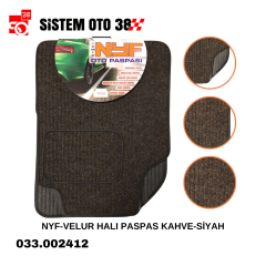 NYF-VELUR HALI PASPAS KAHVE-SİYAH |  | HALI PASPASLAR