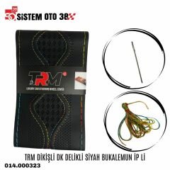 TRM DİKİŞLİ DK DELİKLİ SİYAH BUKALEMUN İP Lİ |  | DİREKSİYON KILIFLARI