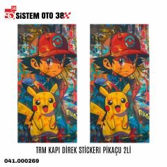 TRM KAPI DİREK STİCKERI PİKAÇU 2Lİ |  | STİCKER ÇEŞİTLERİ