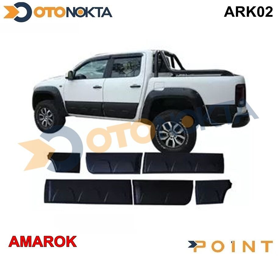 VW AMAROK 2010> YAN KAPI KORUMA 6 PRC SIYAH POINT