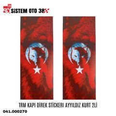 TRM KAPI DİREK STİCKERI AYYILDIZ KURT 2Lİ |  | STİCKER ÇEŞİTLERİ