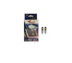 AMPUL>(2AD) LED BÜYÜK DİPSİZ 12V BEYAZ ÇAKARLI 5 LEDLİ