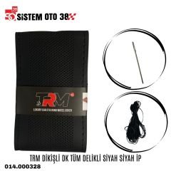 TRM DİKİŞLİ DK TÜM  DELİKLİ SİYAH SİYAH İP |  | DİREKSİYON KILIFLARI